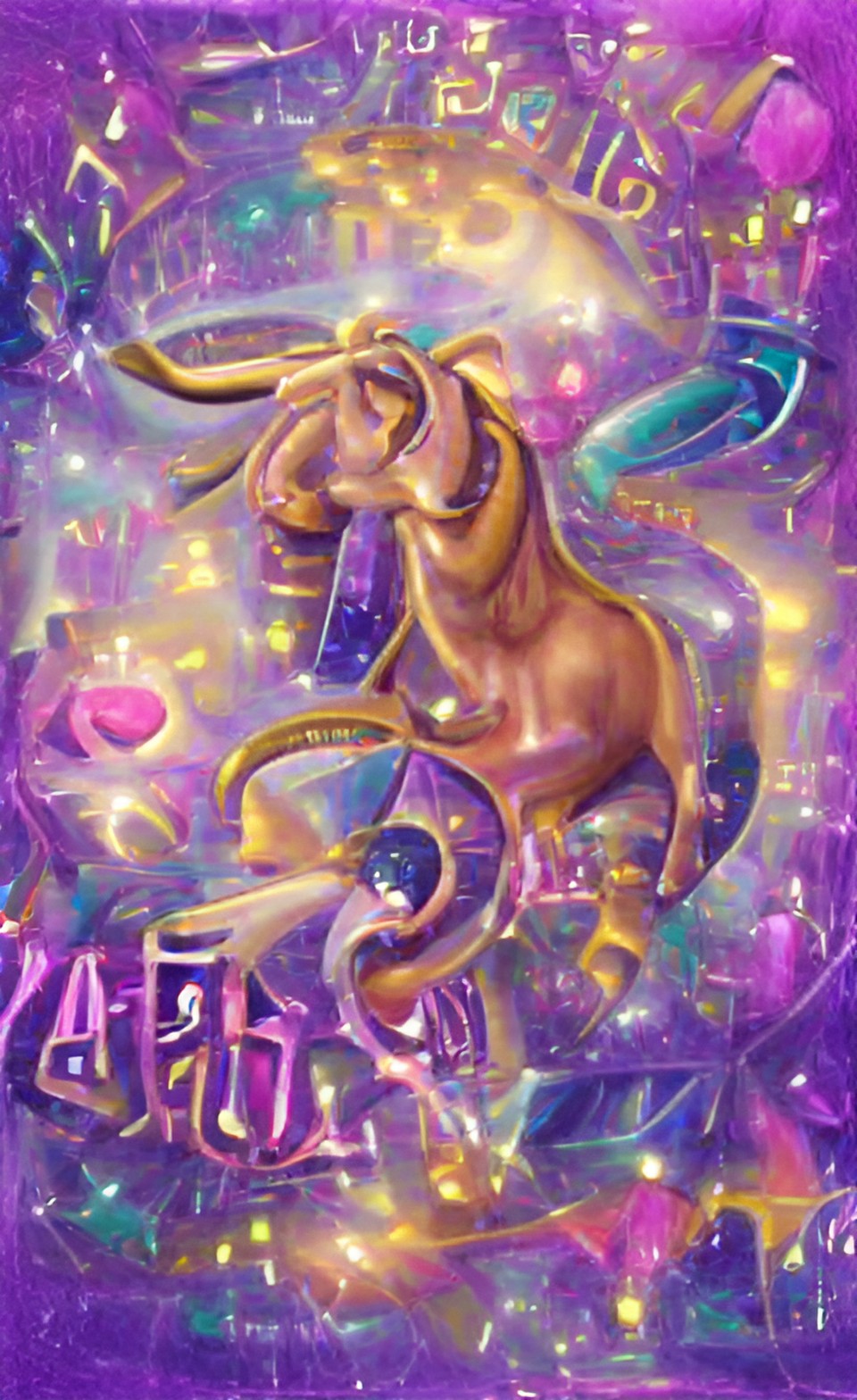 Imagen digital estilo psicodélico generada a partir de texto con inteligencia artificial, que representa el signo zodiacal de Libra.
