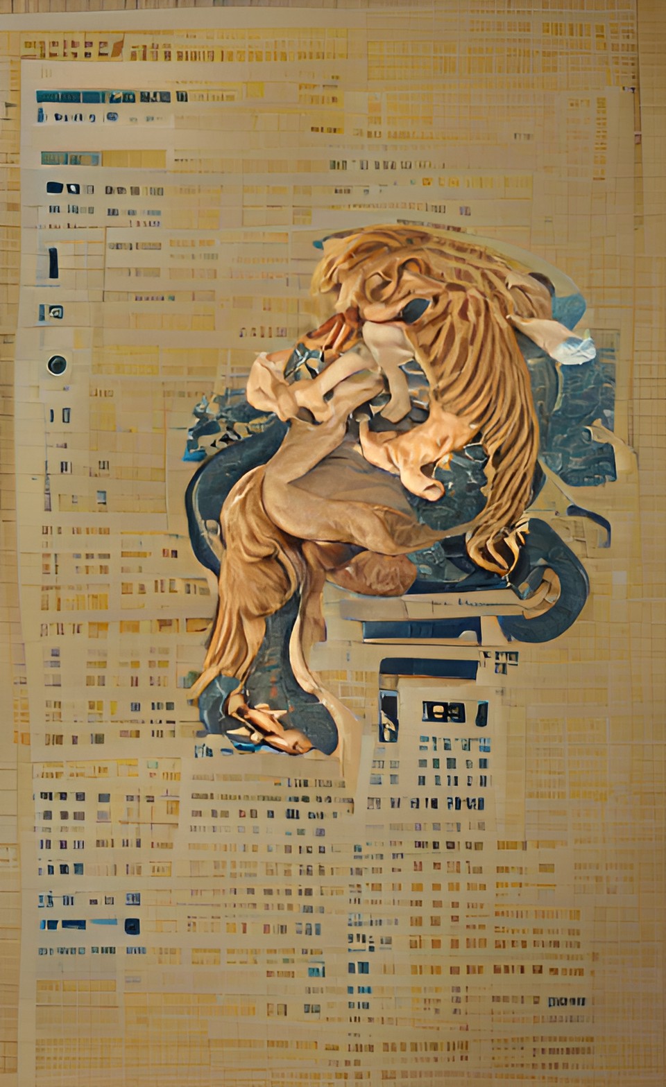 Imagen digital estilo oriental generada a partir de texto con inteligencia artificial, que representa el signo zodiacal de Virgo.