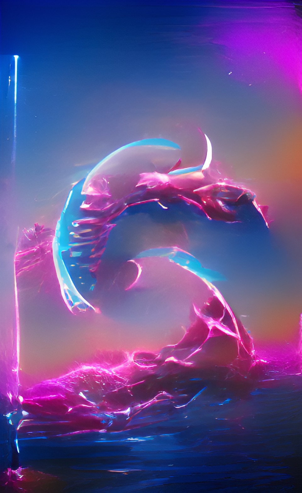 Imagen digital del signo zodiacal de acuario.