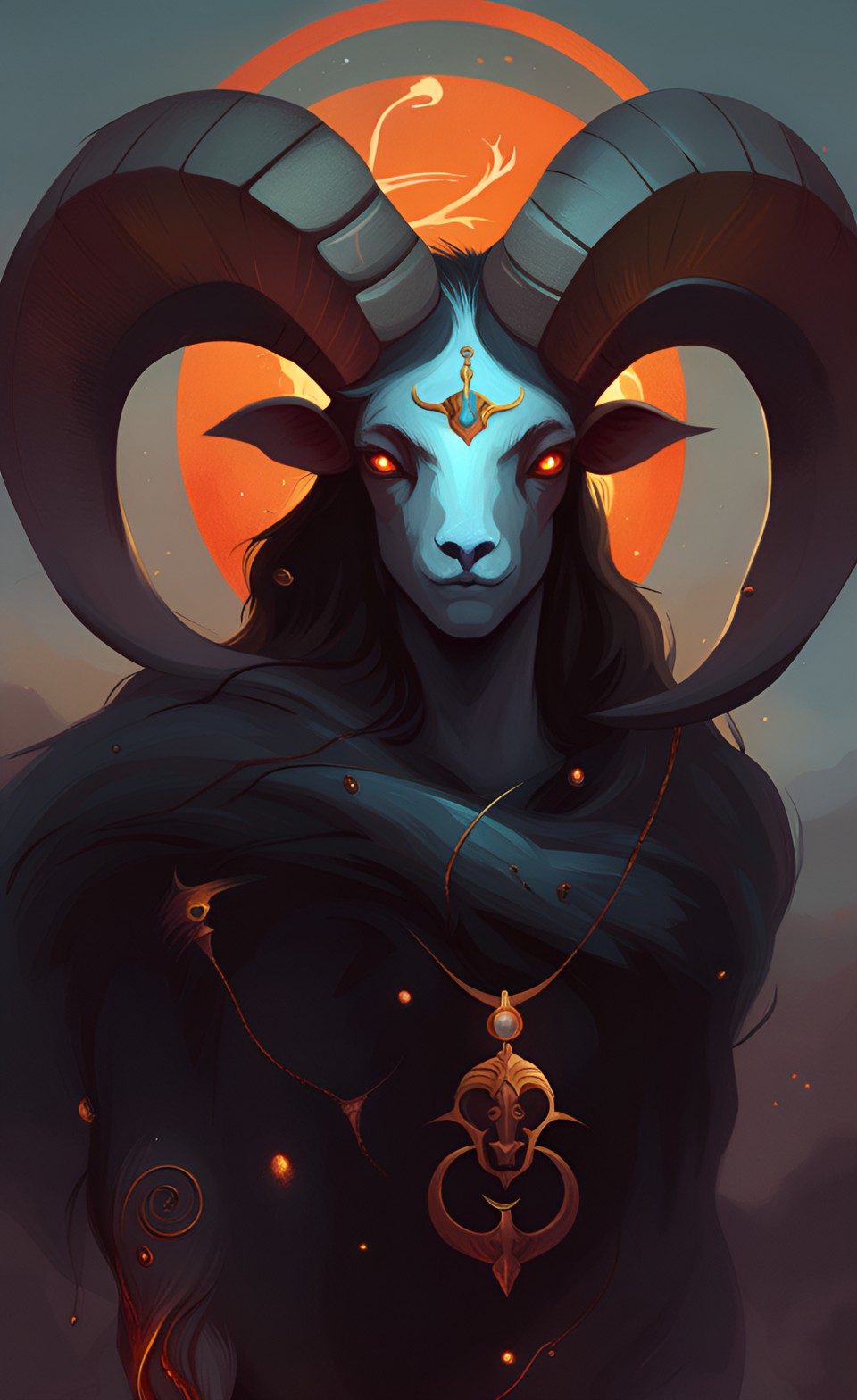 Ilustración del signo Aries y su personalidad según el horóscopo occidental. Aries sign