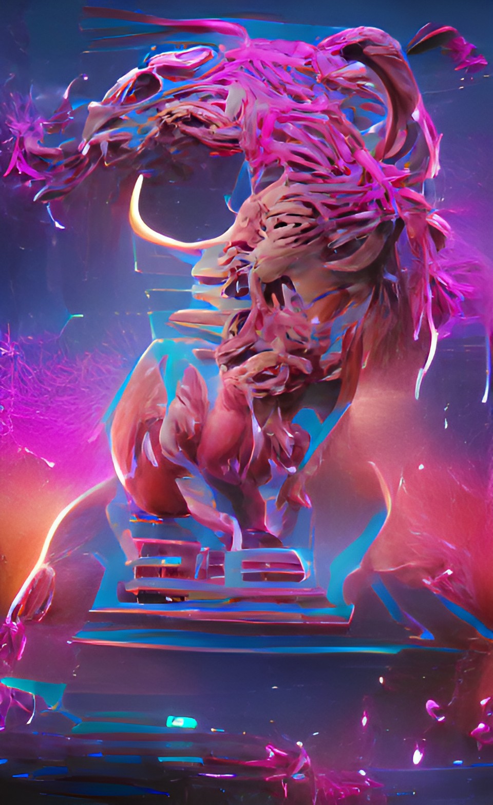 Imagen digital del signo zodiacal de leo.
