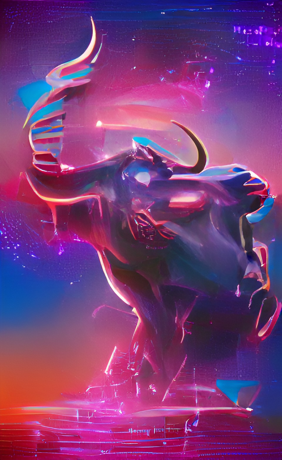 Imagen digital del signo zodiacal de tauro.