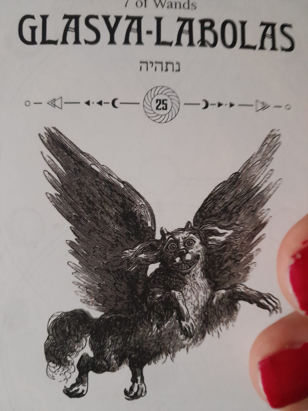 Imagen de la carta de Glasya-Labolas del Occult Tarot. Demon Glasya-Labolas
