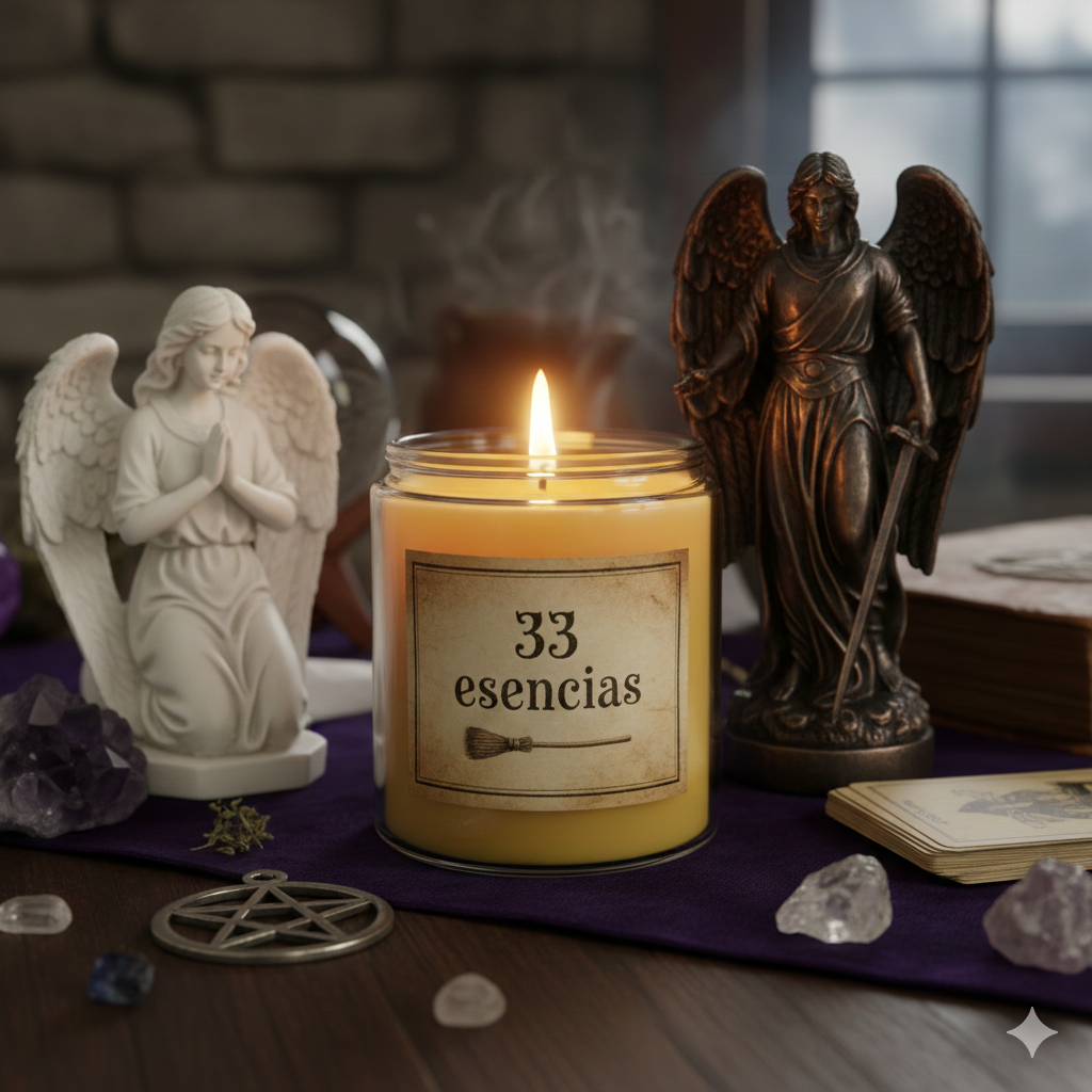 oración veladora 33 esencias para protección y abrir caminos