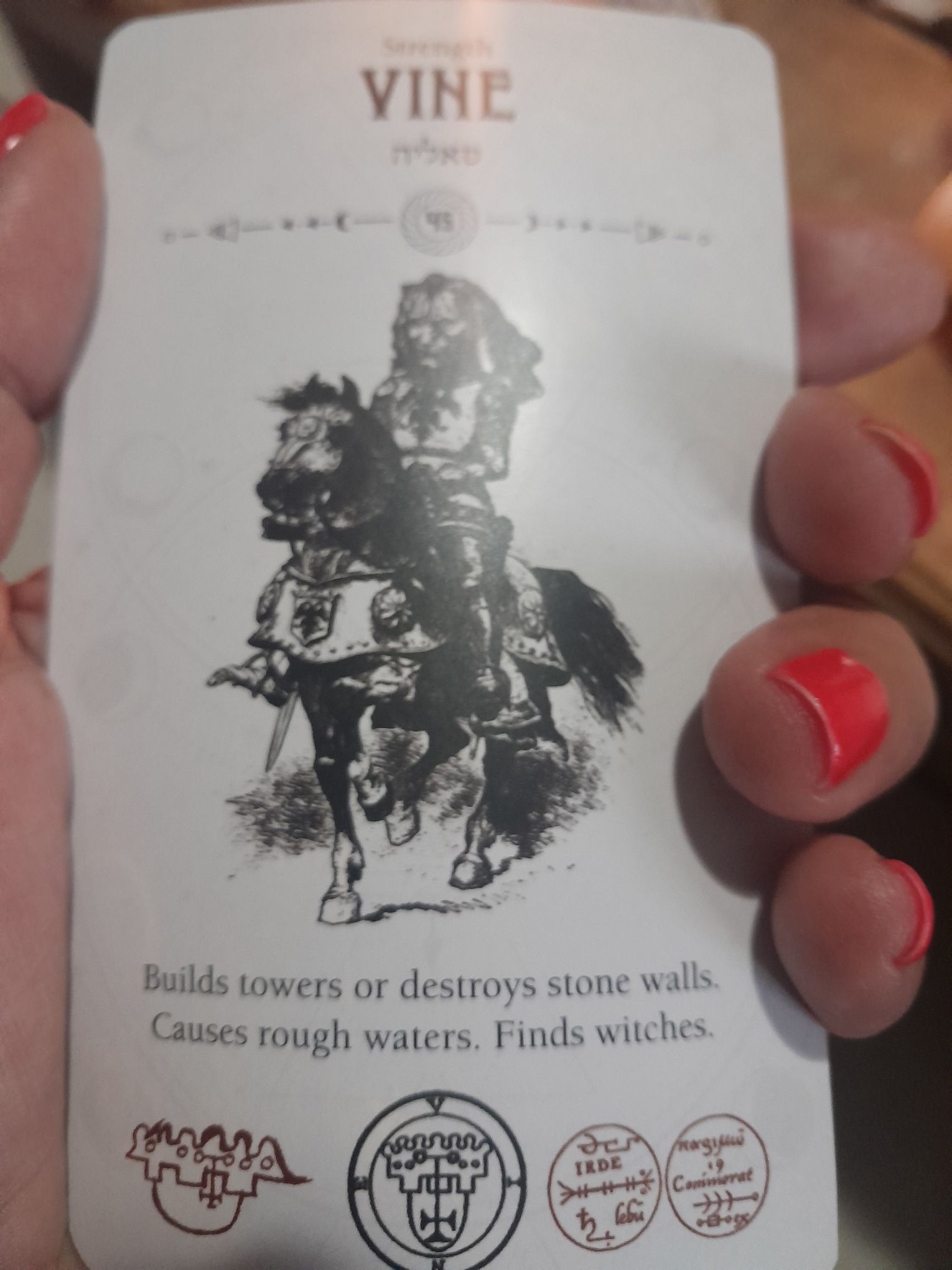 Vine demonio de la Ars Goetia representado en el Occult Tarot de Travis McHenry