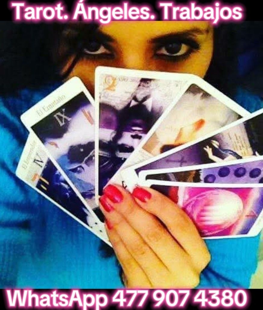 Jéssica de la Portilla Montaño, escritora mexicana y tarotista, sosteniendo cartas de Tarot frente al rostro
